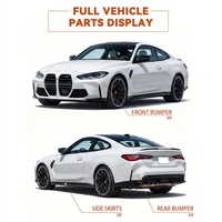 Paket Konversi Body Kit Narrow Body dengan Bumper Depan Belakang, Side Skirt, dan Grille untuk BMW Seri 4 G22 G23 2021-2025 Upgrade ke Gaya M4