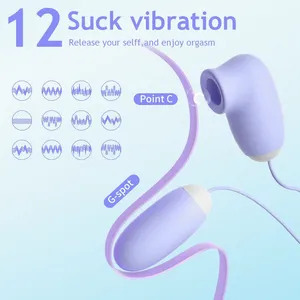 Amour vibrant portable pour femmes pour masseur d'oeufs avec aspiration Stimulation du mamelon clitoridien orgasme rapide jouets sexuels produits pour adultes - Product Image 3