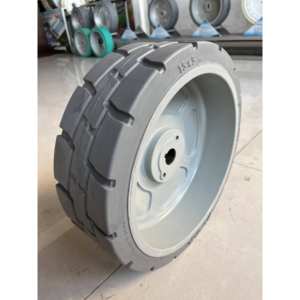 Rueda para Plataforma Elevadora de Tijera Dingli Genie, 15x5, Poliuretano, Banda de Rodadura Firme, Rodamiento de Bolas, Gris, 105454GT - Product Image 2