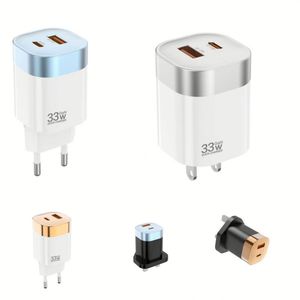 Portable 27W/33W/35W Fast Charging Phone Charger <b>USB</b> <b>C</b> Wall Charger QC3.0 US EU UK <b>Plug</b> A+<b>C</b> GaN Charger for All Mobile Phones - Product Image 1