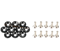 CNC Zinc Color Countersunk Washers M6 Metric Fender Washer 46~54Hrc Hardness