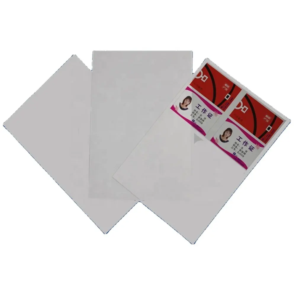 White inkjet teslin pvc card sheets