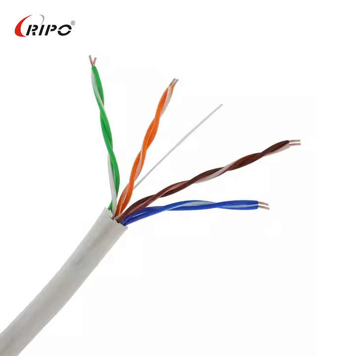 RIPO Factory Solid Copper/CCA 26AWG 4PR UTP CAT5/CAT5E LAN Cable RJ45 - Ethernet Internet Network Cable