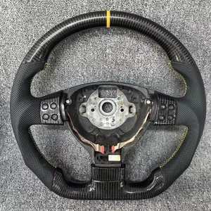 <span class=keywords><strong>Volante</strong></span> de fibra de carbono personalizado SuiFor Volkswagen VW <span class=keywords><strong>Golf</strong></span> 5 <span class=keywords><strong>Mk5</strong></span> <span class=keywords><strong>GTI</strong></span> Passat B6 EOS Jetta <span class=keywords><strong>MK5</strong></span> Manual sin orificio de paleta - Product Image 2