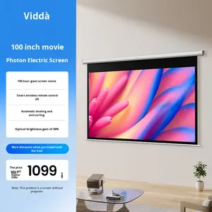 Pantalla de Proyección Vidda Matte White PR100 de 100 Pulgadas, Eléctrica, para Montaje en Pared, Formato 16:9, Láser Tricromático, Control Remoto Inteligente - Product Image 5