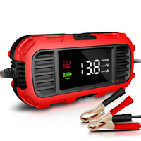 Chargeur de batterie de voiture solaire intelligent FOXSUR FBC1202E 12V/2A, entièrement automatique, charge au ralenti pour batteries au plomb-acide de 4 à 30 Ah