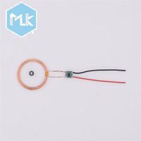 Modul Lampu LED Induksi Nirkabel MLK, Koil Transmisi Daya Nirkabel, Lampu Bulan Levitasi, Koil Induktif 5V Panjang 70mm