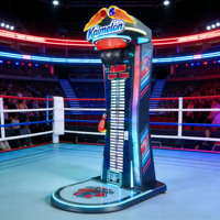 Machine de boxe électronique à monnayeur pour jeux d'arcade, simulateur d'entraînement de puissance de coup de poing et de coup de pied, certifiée CE KML