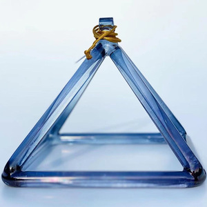 Accessoire d'instrument de musique de pyramides de guérison sonores en cristal coloré <span class=keywords><strong>pour</strong></span> la <span class=keywords><strong>méditation</strong></span> et les pyramides chantantes - Product Image 2