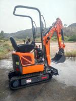 Mini-excavatrice compacte HS12U avec moteur Kubota, poids opérationnel de 1200 kg, certifiée CE, vente en gros d'usine, avec accessoires de pince hydraulique