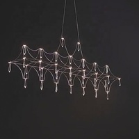Lustre moderne simple en or à hauteur réglable, avec cristaux K9, en acier inoxydable, pour hôtel, comptoir ou bar