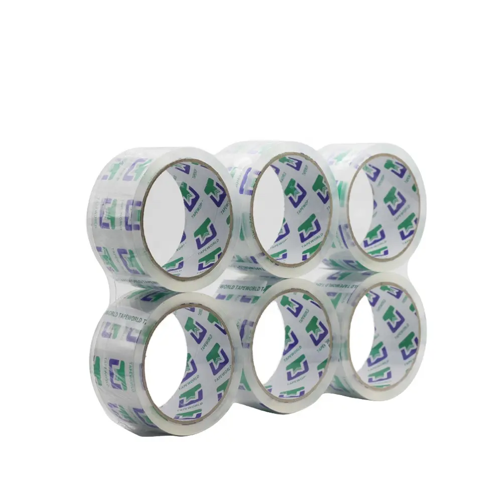 Gutes klebeband transparentes Logo Jumbo Roll Clear mit Logo Bänder für 9 Würfel-Verpackungsbänder