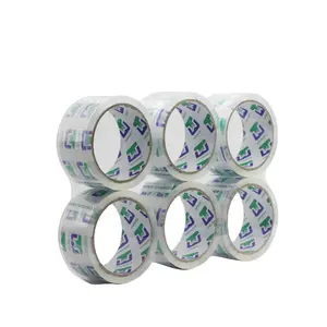 Bon ruban adhésif Transparent Logo Jumbo Roll Clear avec rubans de logo pour rubans d'emballage de 9 cubes