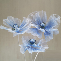 Nieuwste Rekwisieten Etalage Winkelcentrum Handgemaakte Grote Grote Zijden Roos Nieuwe Stijl Decoratieve Stoffen Bloemen Voor Bruiloft