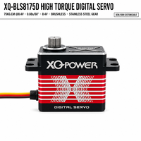 Servomoteur RC tout-terrain XQ-POWER XQ-BLS8175D, échelle 1/5, 75 kg, étanche, sans balais, engrenages en acier inoxydable, aluminium CNC, 8,4 V, OEM