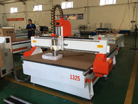 Kit de routeur CNC pour gravure sur bois 1325 à prix abordable avec contrôle NC Studio & Syntec, moteur pas à pas, pompe et engrenage - POWERTECH