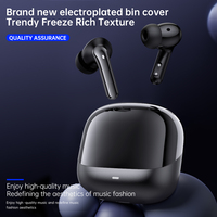 Écouteurs hybrides à réduction de bruit active 6 micros, Bluetooth 5.3, sans fil, pour le sport et le gaming