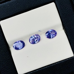 Piedra preciosa suelta de corte ovalado de tanzanita natural, tamaño calibrado para hacer joyas, anillos, pendientes y diseños personalizados finos - Product Image 4