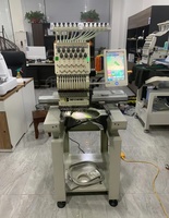 Machine à broder informatisée professionnelle d'occasion pour chemises et casquettes, haute qualité et bon prix, machine à broder d'occasion