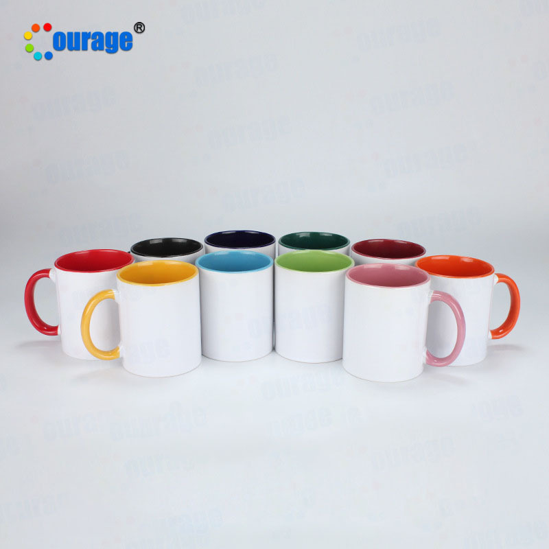 Colorful Inner and Handle Sublimation Ceramic