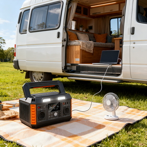 สถานีพลังงานสำรองฉุกเฉินกลางแจ้ง 600W 13.5V พลังงานสูงแบบพกพา พร้อมระบบเก็บพลังงานแสงอาทิตย์ คลื่นไซน์บริสุทธิ์ MPPT สำหรับใช้ในบ้าน - Product Image 1