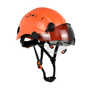 Casque de sécurité approuvé par WELTA OSHA 6pt pour la construction de la suspension Certifié EN397 avec double visière PC Sangles de menton en ABS Casque de sécurité - Product Image 4