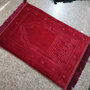 Alfombra de borlas suave y gruesa de alta calidad con diseño floral, alfombra de oración islámica Raschal, tapete de oración musulmán, lavable para uso doméstico. - Product Image 2
