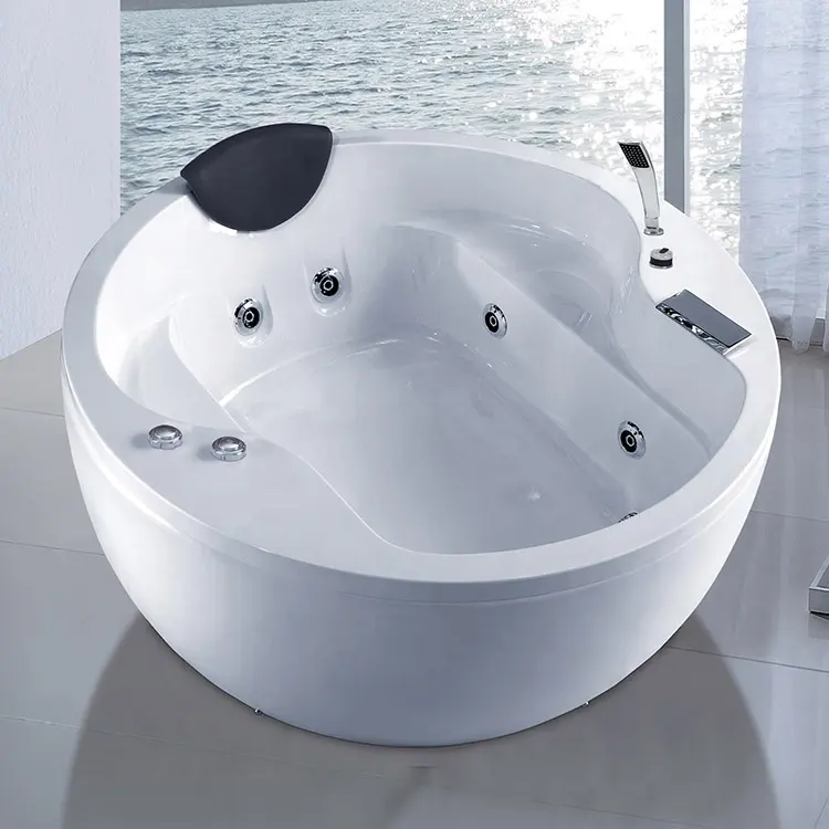 การออกแบบที่ทันสมัยฟรียืนอ่างอาบน้ำอะคริลิรอบอ่างอาบน้ำทำในประเทศจีน