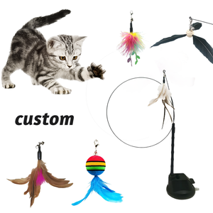 Jouet interactif électronique automatique pour chat, avec simulation d'oiseau et plume remplaçables, jouet rotatif en peluche pour animaux de compagnie - Product Image 1
