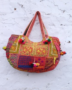 Sac Banjara de style Jaipuri, sac hobo vintage, sac ethnique brodé à la main, fermeture éclair, deux sangles, léger, imperméable, grande capacité - Product Image 1