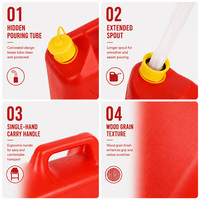 Bidons en plastique HDPE de 5l, 10l, 20l, résistants, pour l'eau et le carburant, vente directe d'usine