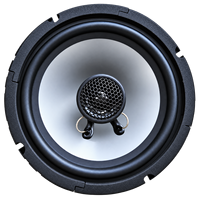 Speaker Koaksial Mobil Universal OEM 6.5 Inch 4 Ohm Dua Jalur Full Range dengan Tweeter Dome Sutra untuk Sistem Audio Kendaraan