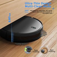 Автоматический робот-пылесос с Wi-Fi, HEPA-фильтром, бесщеточным двигателем, управлением через приложение, очисткой по периметру, литий-ионным аккумулятором, для гаражей и коммерческого использования