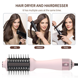 <span class=keywords><strong>Brosse</strong></span> <span class=keywords><strong>lissante</strong></span> <span class=keywords><strong>chauffante</strong></span> électrique professionnelle 3-en-1 pour cheveux bouclés et raides, sèche-cheveux et <span class=keywords><strong>brosse</strong></span> coiffante - Product Image 4