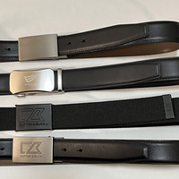Ceinture de golf pour homme de haute qualité, texture luxueuse, boucle automatique en alliage, cuir de vachette, durable, légère, formelle, pour affaires
