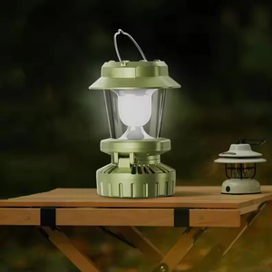 Portable Solar Camping <b>Light</b> Multifunctional Fan Lamp Outdoor Ambient Lantern with Hook - Product Image 5