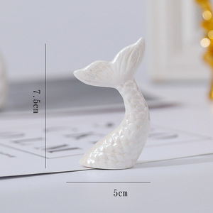 Nordico creativo eco-friendly smaltato Mini Desktop oro piccolo animale fiore galvanico in ceramica in ornamenti - Product Image 5