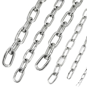 Großhandel Edelstahl-Haustierkette für Hunde Din766 Din763 Gliederkette Kohlenstoff Verzinkte Oberfläche Geschweißte Übertragungskette - Product Image 2