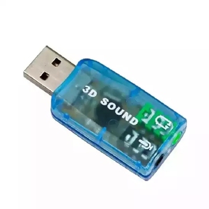 하이 퀄리티 USB2.0 외부 3D 사운드 카드 <span class=keywords><strong>5</strong></span>.1 채널 오디오 어댑터 (3.5mm 스피커 마이크 헤드폰 인터페이스 포함) - Product Image 3