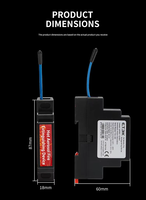 Système d'extinction d'incendie rapide par aérosol ABS 12V 30A à 6 prises, modèle QRR0.01G, pour boîtiers de distribution électrique industriels