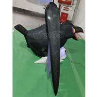 Corbeau gonflable publicitaire pour Halloween, modèle de décoration événementielle, corbeau gonflable pour fêtes