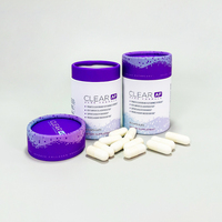 Vente en gros Emballage de capsule biodégradable de luxe Boîte d'emballage de capsule de suppléments de tube de papier artisanal d'impression personnalisée