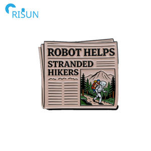 Pin de Esmalte con el Alfabeto Inglés, Pin de Solapa Personalizado con Logotipo, Pin de Esmalte Suave y Duro, Broche de Personalidad - Product Image 3