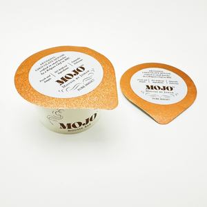 Sellado térmico pelable personalizado inducción troquelado en relieve taza de yogur papel de aluminio contenedor tapa de papel - Product Image 1