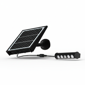 Lampada LED da Parete Multifunzionale a Energia Solare LEAD, Impermeabile, con Specchio Convesso per Illuminazione Esterna di Giardini e Cortili - Product Image 1