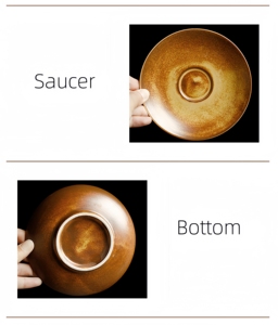 <span class=keywords><strong>Tazze</strong></span> e Piattini in Ceramica Artigianali <span class=keywords><strong>Vintage</strong></span> Stile Wabi-Sabi - Product Image 6
