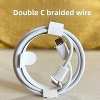 Câble de charge rapide USB-C 60W 1M en nylon tressé durable pour iPhone 15/16/17 et iPad Pro Appareils iOS