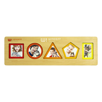 Puzzle Montessori en bois à boutonnes pour le tri des formes avec picots pour tout-petits, idéal pour la maternelle, l'apprentissage précoce et comme cadeau, facile à saisir