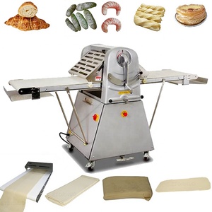 Machine automatique à aplatir <span class=keywords><strong>la</strong></span> pâte à croissants et à pizza, rouleau électrique pour presser <span class=keywords><strong>la</strong></span> pâte à pain, pour <span class=keywords><strong>pâtisserie</strong></span> croustillante avec convoyeur - Product Image 1