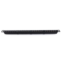 Panneau de brassage Cat6A haute densité 0,5U 24 ports, 19 pouces, pour montage en rack, avec câbles Ethernet RJ45, pour centre de données
